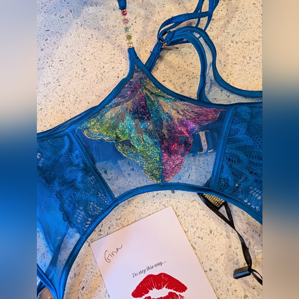 Honey Birdette Delphine suspenders size M - Picture 3 of 5